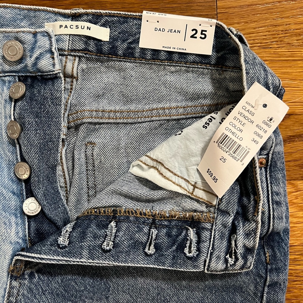 Two colored pacsun dad jean new with tags
